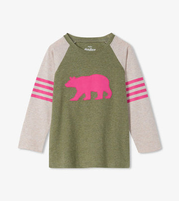 Little Blue House Kids Heritage Long Sleeve Raglan Tee